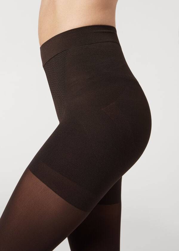 coffee womens calzedonia 50 denier total shaper opaque tight