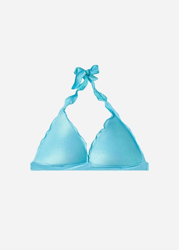 turquoise womens calzedonia graduated triangle formentera bikini tops